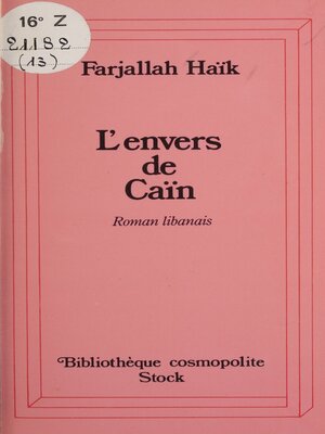 cover image of L'envers de Caïn